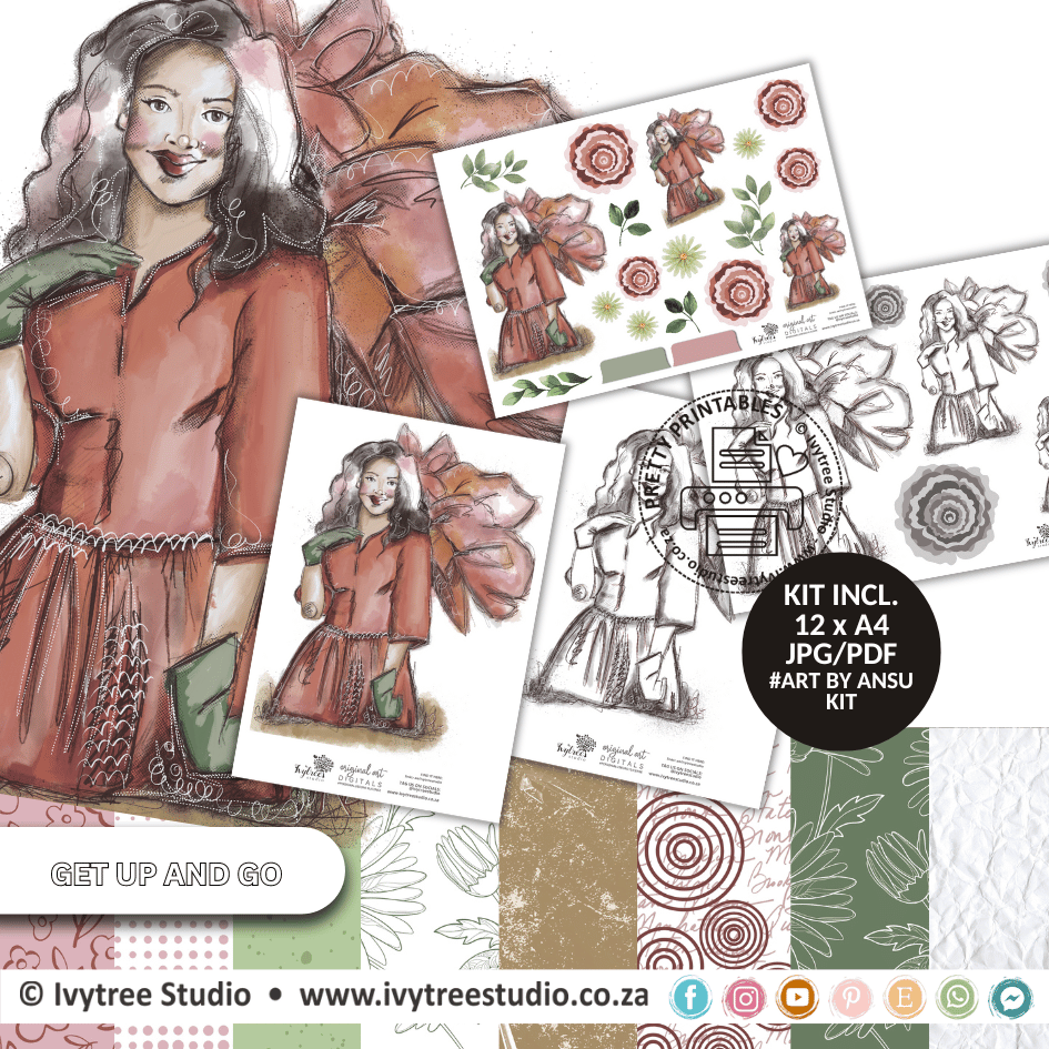 Get up and go - Journaling Kit - Dreams and Hopes Collection