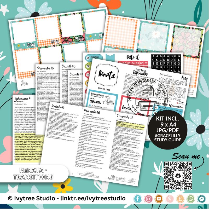 Gracelilly Study Guide (Theme: Transitions) - Renata Collection