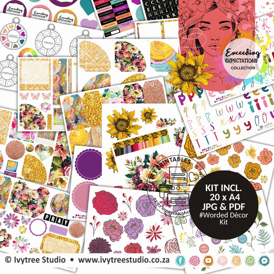 Worded Dècor Kit - Exceeding Expectations Collection