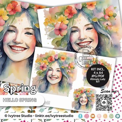 Spring and Flair - Simply Lady Journaling Kits - Hello Spring Collection