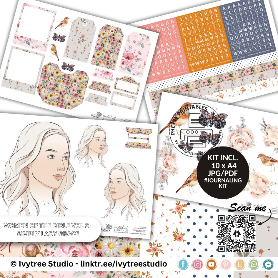 Simply Lady Grace Journaling Kit - Women of the Bible Volume 2 Collection