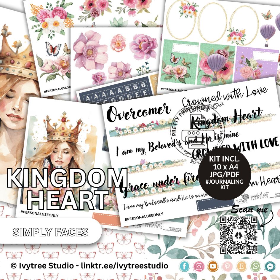 SPECIAL OFFER! Kingdom Heart Journaling Kit Bundle - Simply Faces Collection