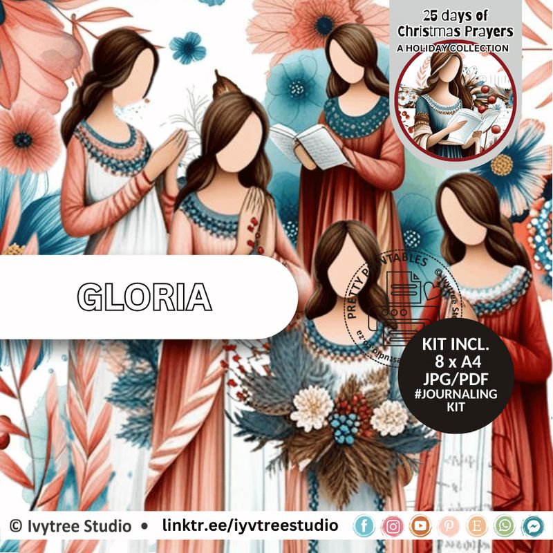 Gloria Journaling Kit - 25 Days of Christmas Prayers Collection