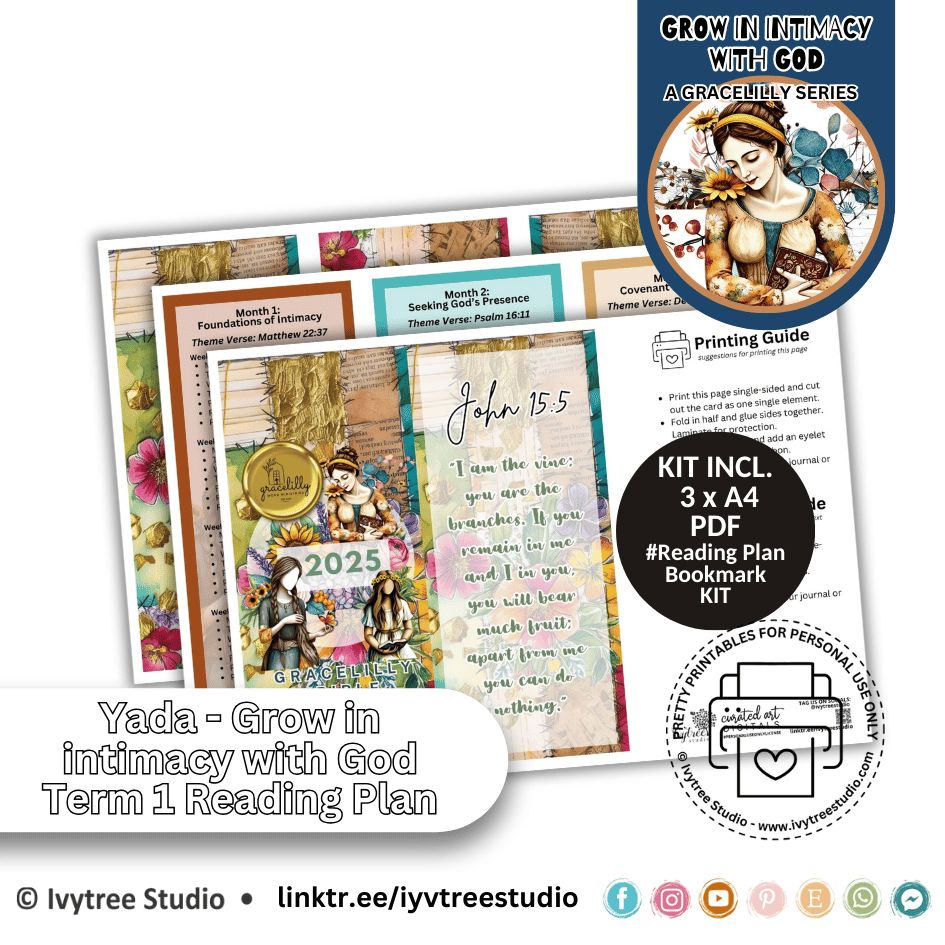 3 Month Reading Plan - Gracelilly Panorama Reading- Yada Collection - January - March