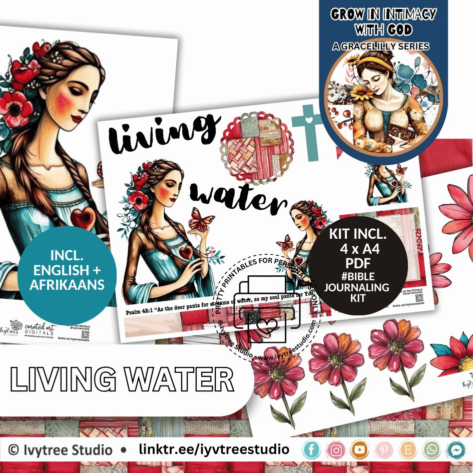 Living Water Journaling Kit - Yada Collection - Incl. English + Afrikaans