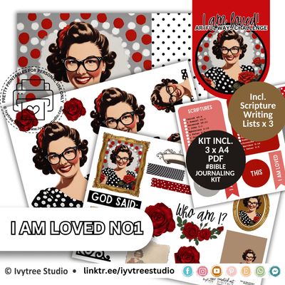 Scripture Journaling Kits - I am loved - Artful Ways Boost