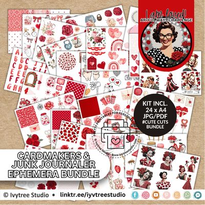 Cute Cuts Cardmakers &amp; Junk Journaler Bundle - I am loved - Artful Ways Boost