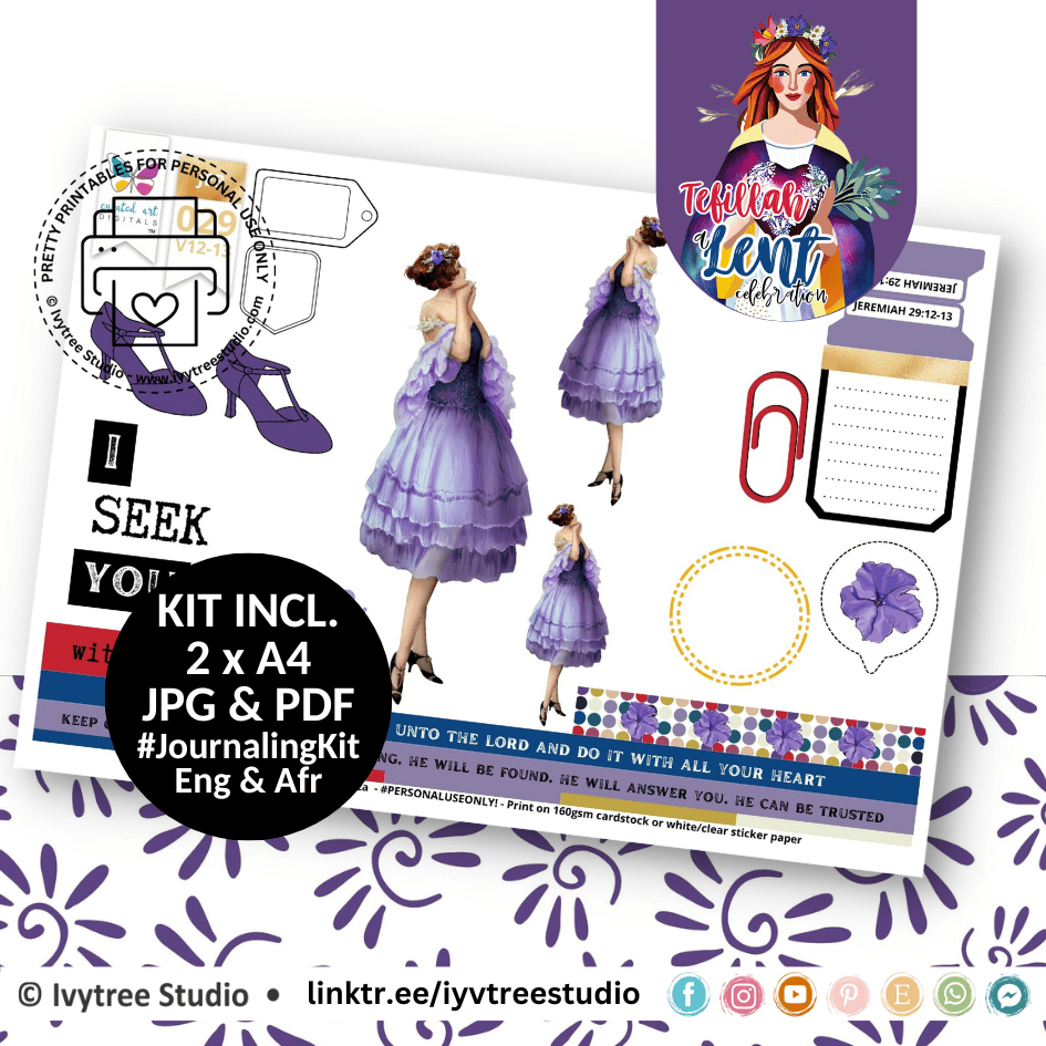Seek - Bible Journaling Kit - Tefillah Collection - Incl. English + Afrikaans