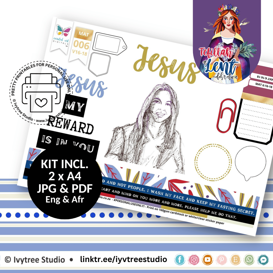 Reward - Bible Journaling Kit - Tefillah Collection - Incl. English + Afrikaans