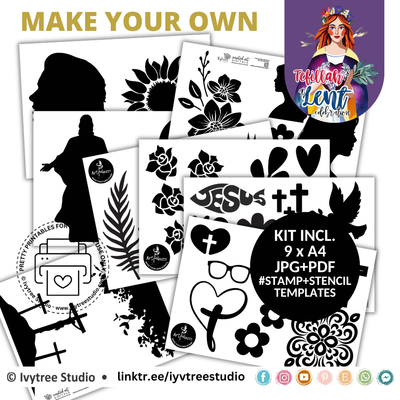 Tefillah Stamp and Stencil Templates - Tefillah Collection Series