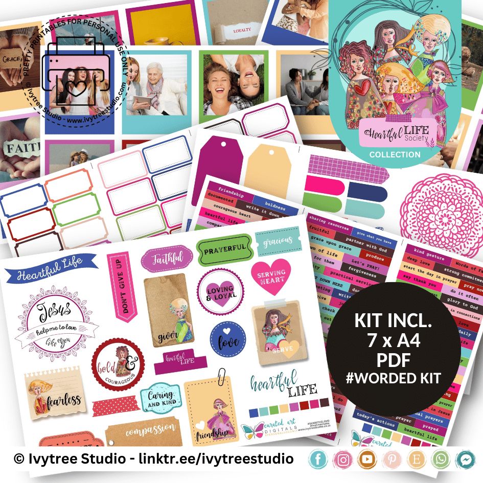 Worded Kit &amp; Pocket Cards - Heartful Life Collection