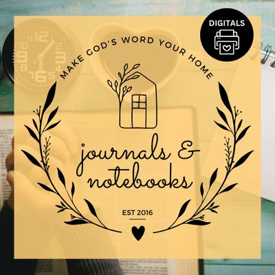 Journals and Notebooks – printable and digital faith-based journaling books for Bible study, devotionals, and creative reflec