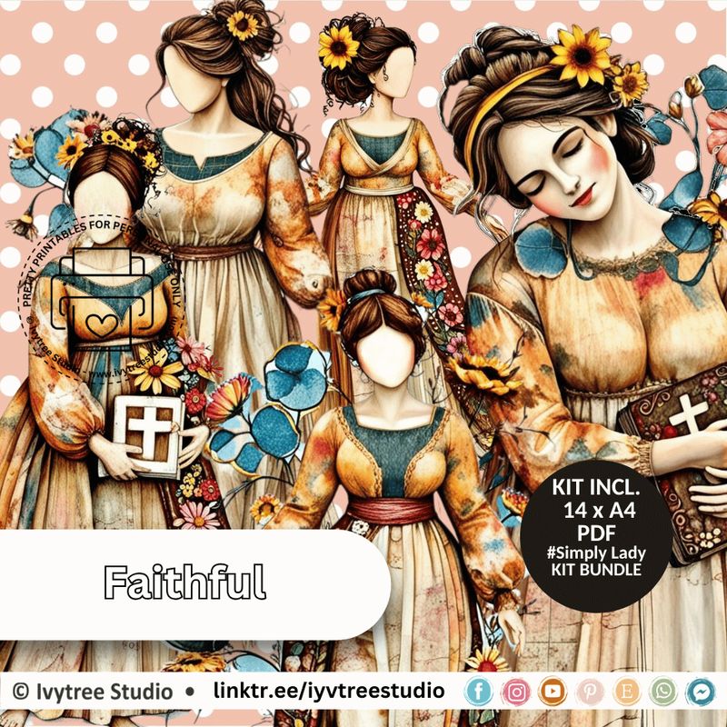 Simply Lady Faithful Journaling Kit Bundle – Covenant Relationship – Yada Series by Ivytree Studio