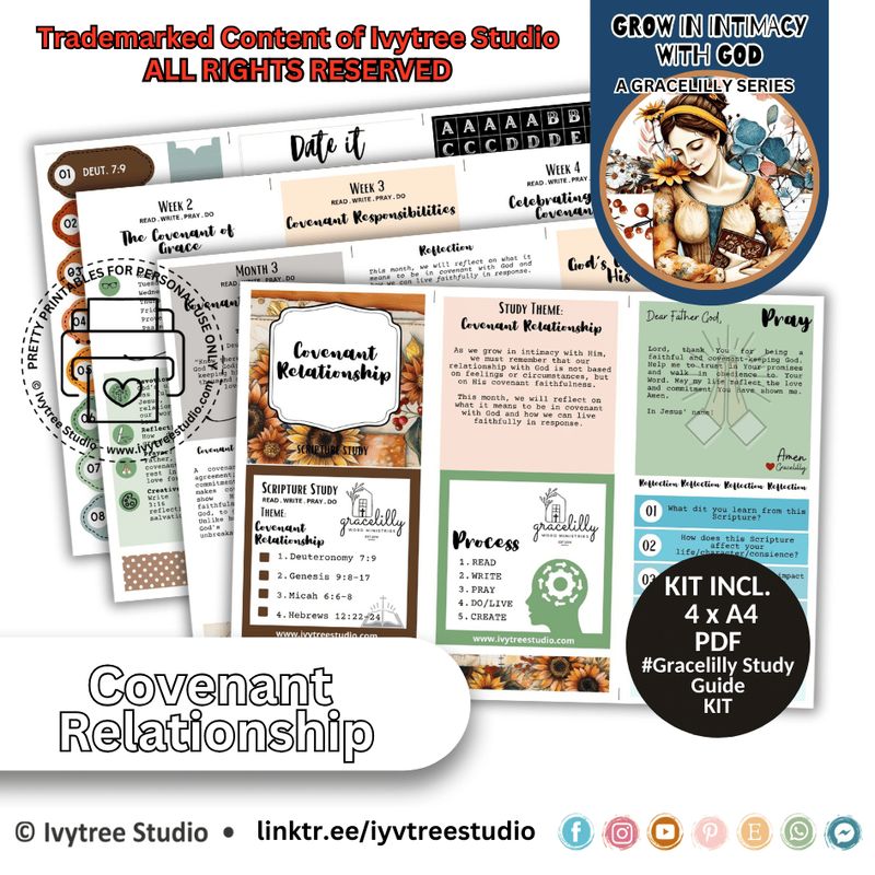 Gracelilly Bible Study Guide – Covenant Relationship – Yada Series by Ivytree Studio
