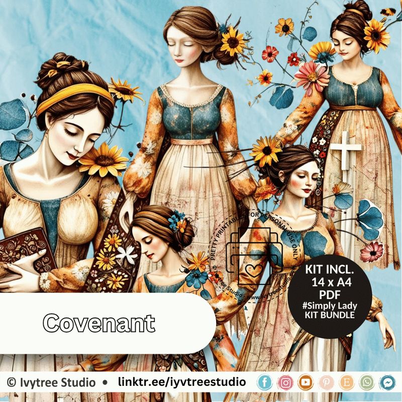 Simply Lady Covenant Journaling Kit Bundle – Covenant Relationship – Yada Series by Ivytree Studio