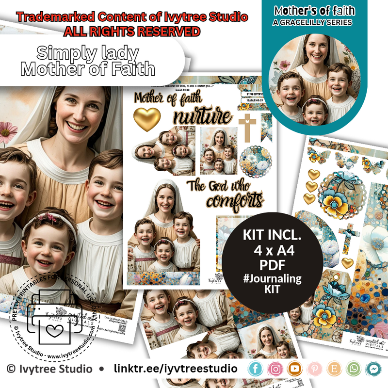Journaling Kit – Mothers of Faith – Em Rachumah Collection by Ivytree Studio