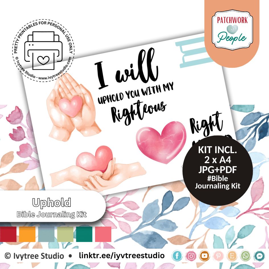 Uphold | Journaling Kit | Patchwork People Bible Journaling Collection | Ivytree Studio