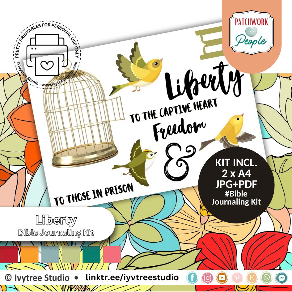 Liberty | Journaling Kit | Patchwork People Bible Journaling Collection | Ivytree Studio