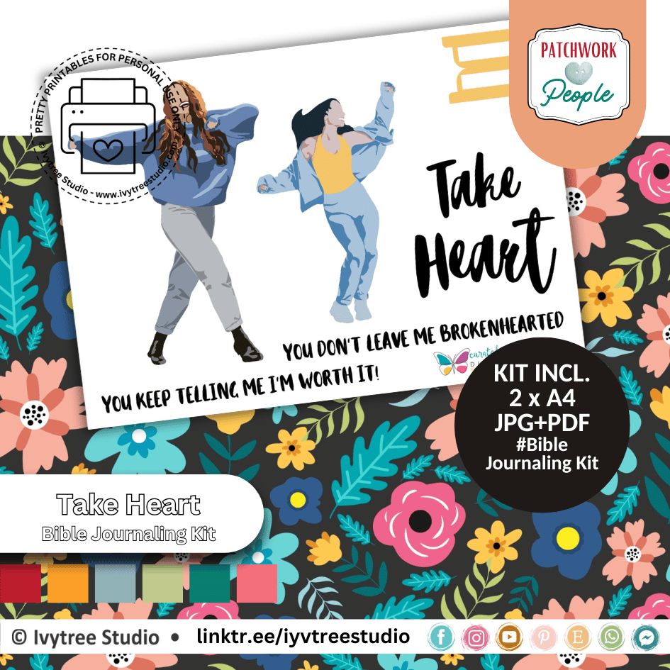 Take Heart | Journaling Kit | Patchwork People Bible Journaling Collection | Ivytree Studio