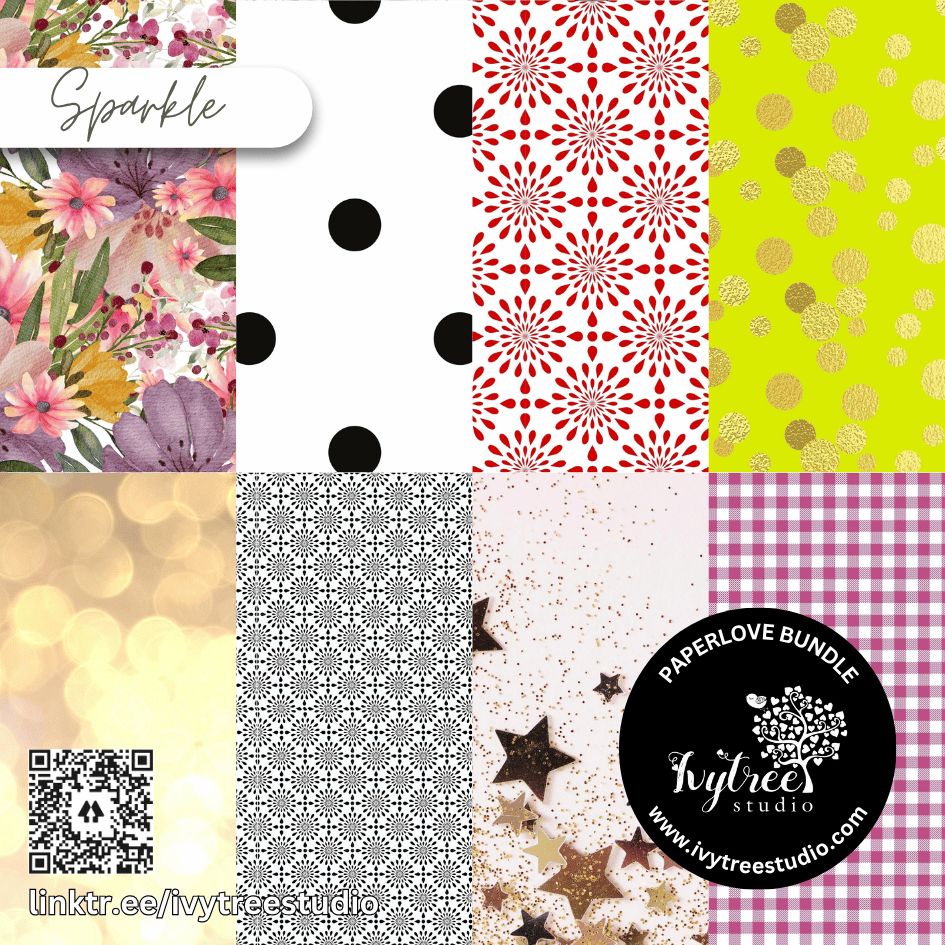 Sparkle - Paperlove - Curated Art Digitals - LillyBDesign - Matches the Sparkle Journaling Kit