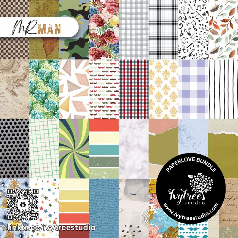 Mr Man Collection | Printable Paperlove Kit | Ivytree Studio