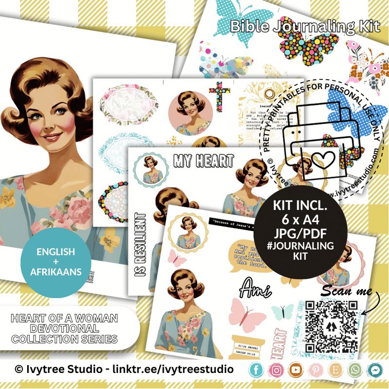 Simply Lady Ami Kit| Bible Journaling | Ivytree Studio