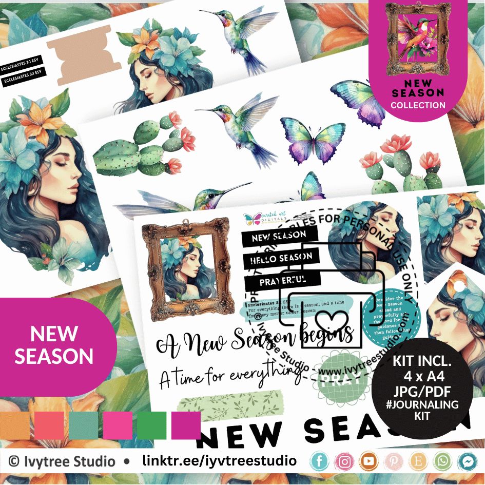 New Season Journaling Kit | Bible Journaling | Ivytree Studio