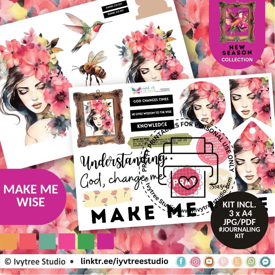 Make Me Wise Journaling Kit | Bible Journaling | Ivytree Studio