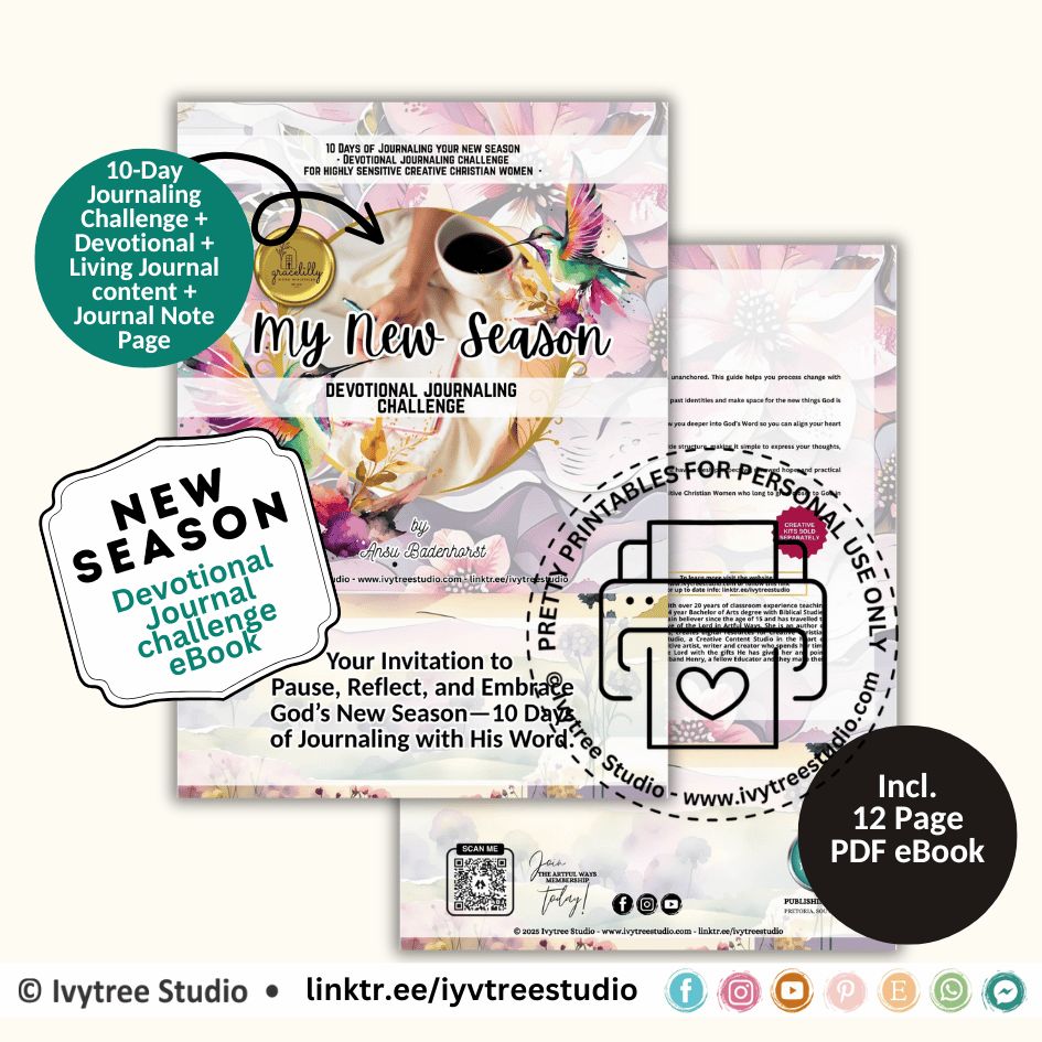 New Season eBook cover |Bible Journaling | Ivytree Studio