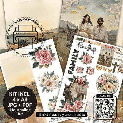 Family Roadtrip Kit | God with us Advent Collection | Bible Journaling | Ivytree Studio