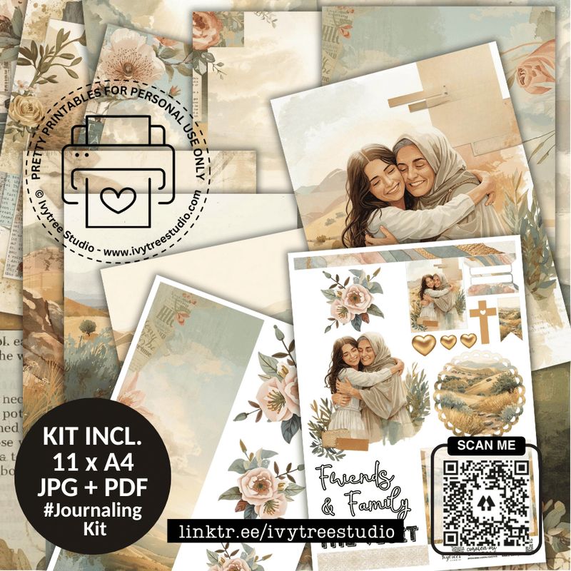 Friends and Family Visit Journaling Kit | God with us Advent Collection | Bible Journaling | Ivytree Studio Friends and Family Visit Kit | God with us Advent Collection | Bible Journaling | Ivytree Studio