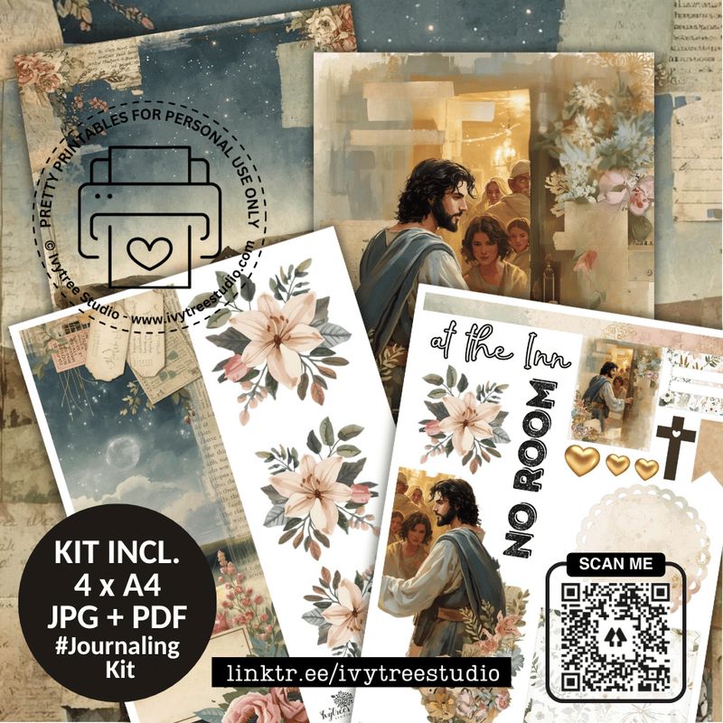 No room in the Inn Journaling Kit | God with us Advent Collection | Bible Journaling | Ivytree Studio No Room at the Inn Kit | God with us Advent Collection | Bible Journaling | Ivytree Studio