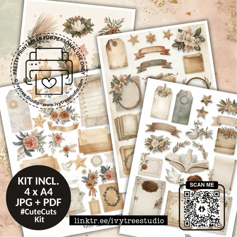 Cute Cuts Kit | God with us Advent Collection | Bible Journaling | Ivytree Studio Cute Cuts Kit | God with Us Advent Collection | Bible Journaling | Ivytree Studio