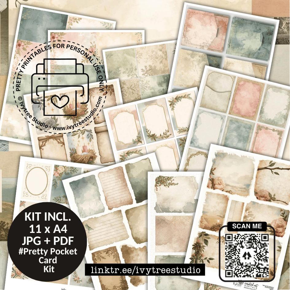 Pretty Pocket Card Bundle | God with us Advent Collection | Bible Journaling | Ivytree Studio Pretty Pocket Cards | God with Us Advent Collection | Bible Journaling | Ivytree Studio