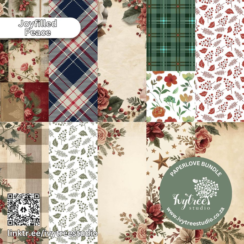 Joyfilled Peace Paperlove | 12 Days of Christmas Collection | Bible Journaling | Ivytree Studio