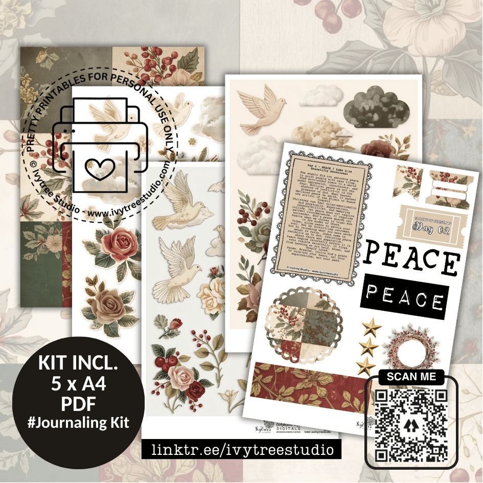 Day 2 Journaling Kit | 12 Days of Christmas | Bible Journaling | Ivytree Studio