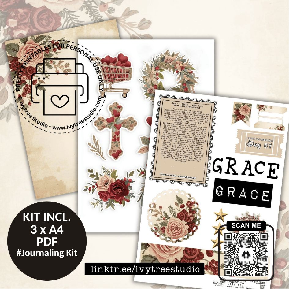 Day 7 and 8 Journaling Kits | 12 Days of Christmas | Bible Journaling | Ivytree Studio Day 7 and 8 Journaling Kits | 12 Days of Christmas | Bible Journaling | Ivytree Studio