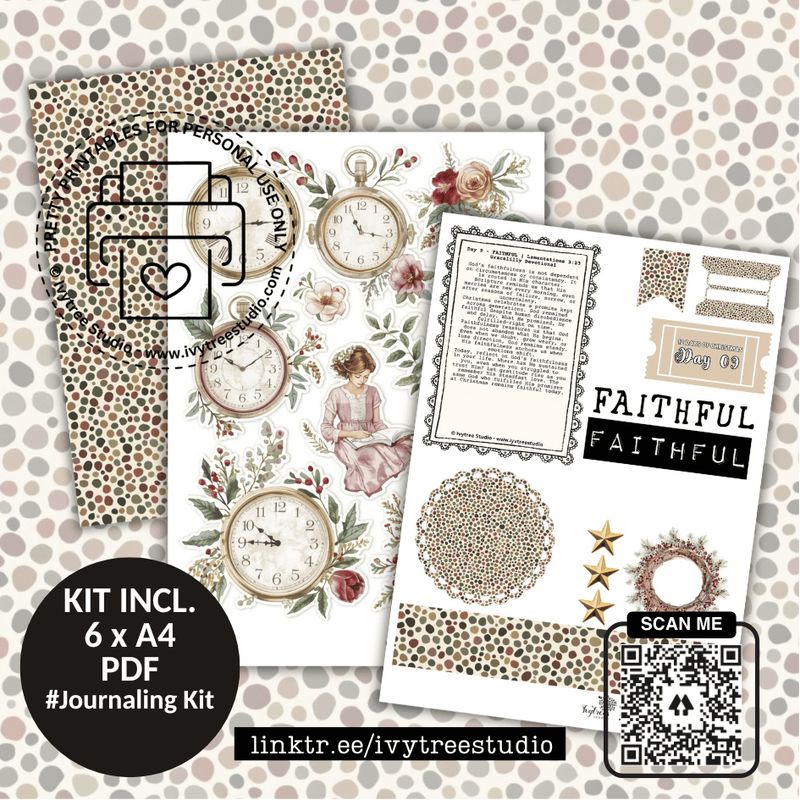Day 9 and 10 Journaling Kits | 12 Days of Christmas | Bible Journaling | Ivytree Studio