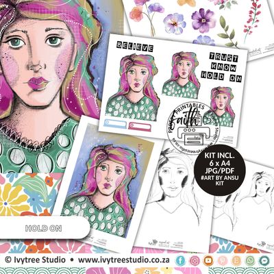 Hold on - Journaling Kit - Dreams and Hopes Collection Hold on - Journaling Kit - Dreams and Hopes Collection