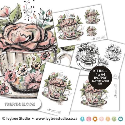 Thrive and Bloom - Art Kit - Dreams and Hopes Collection Thrive and Bloom - Art Kit - Dreams and Hopes Collection