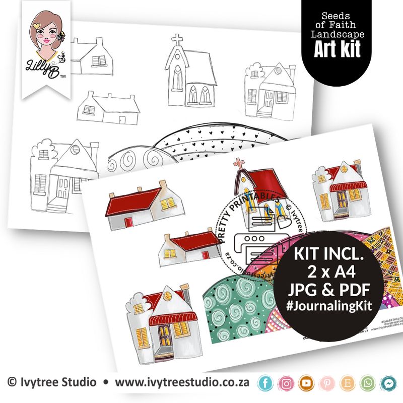 Seeds of Faith Landscape - LillyB Original Art Digitals