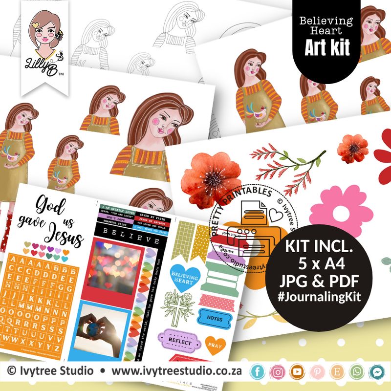 Believing Heart - LillyB Original Art Digitals