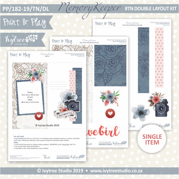 Travel Notebook Double Layout Kit - Memory Keeper