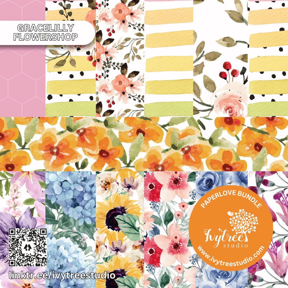 Gracelilly Society Collection - Paperlove Kit - 7x9 and A4 sizes included (Use with our LillyB Planner)