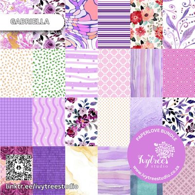 Paperlove bundle - Gabriella collection - Curated Art Digitals - LillyB Design