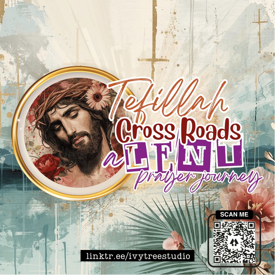 Tefillah | Cross Roads | Prompted Gracelilly Faith Art Devotional and Study Journal eBook | Book 3 + Week 3 Creative Bundle | Bible Journaling | Ivytree Studio