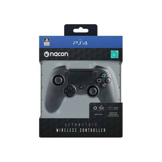 NACON Asymmetric Wireless Gamepad PC,PlayStation 4 Analogico/Digitale Bluetooth/USB Nero