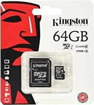 MICRO SD KINGSTON 64GB CLASSE10 SDCS2+ADATTATORE