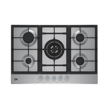 Beko HAW752C5SX Acciaio inossidabile Da incasso 75 cm Gas 5 Fornello(i)