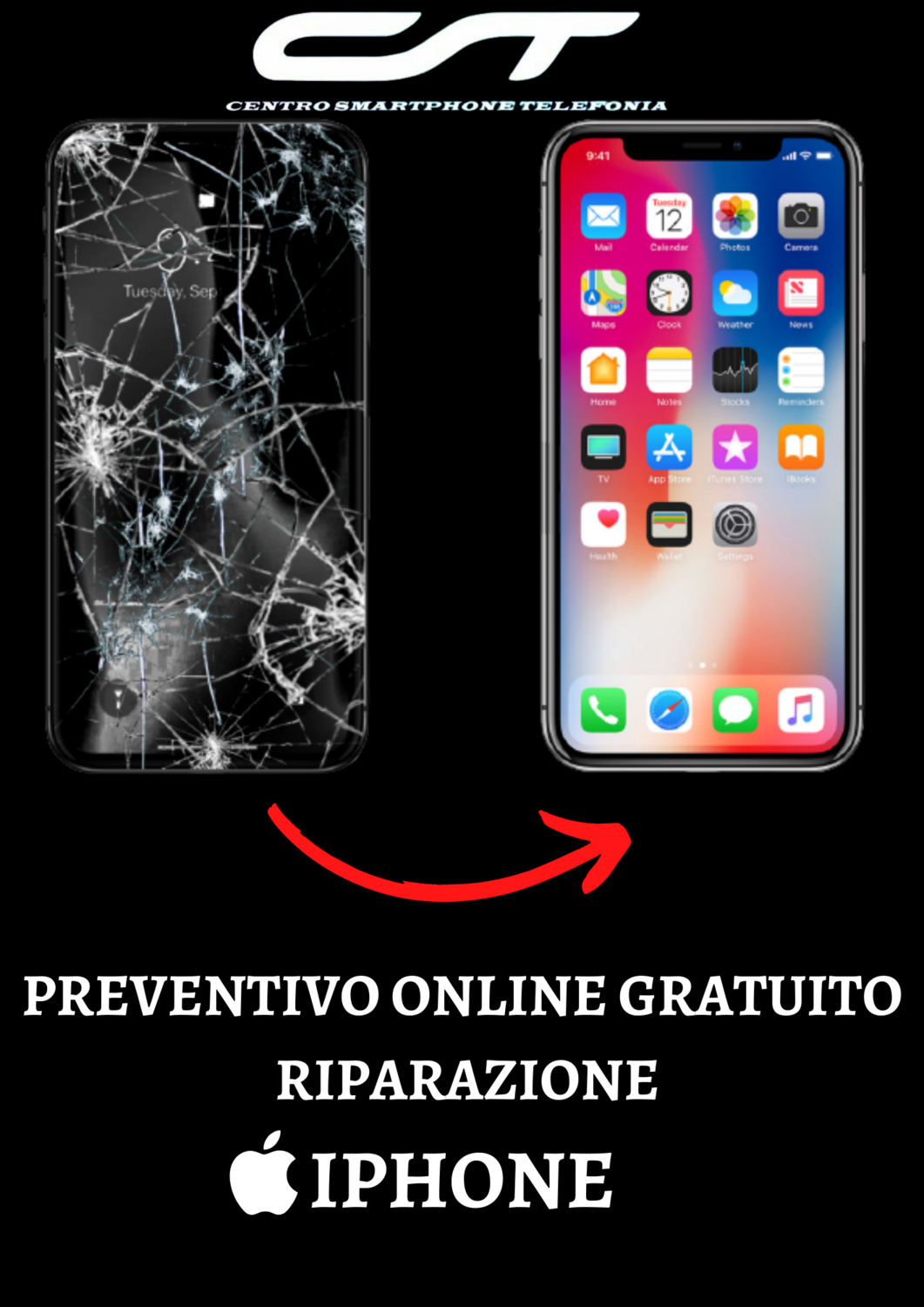 RIPARAZIONE IPHONE, SELZIONE IL MODELLO: NESSUNO